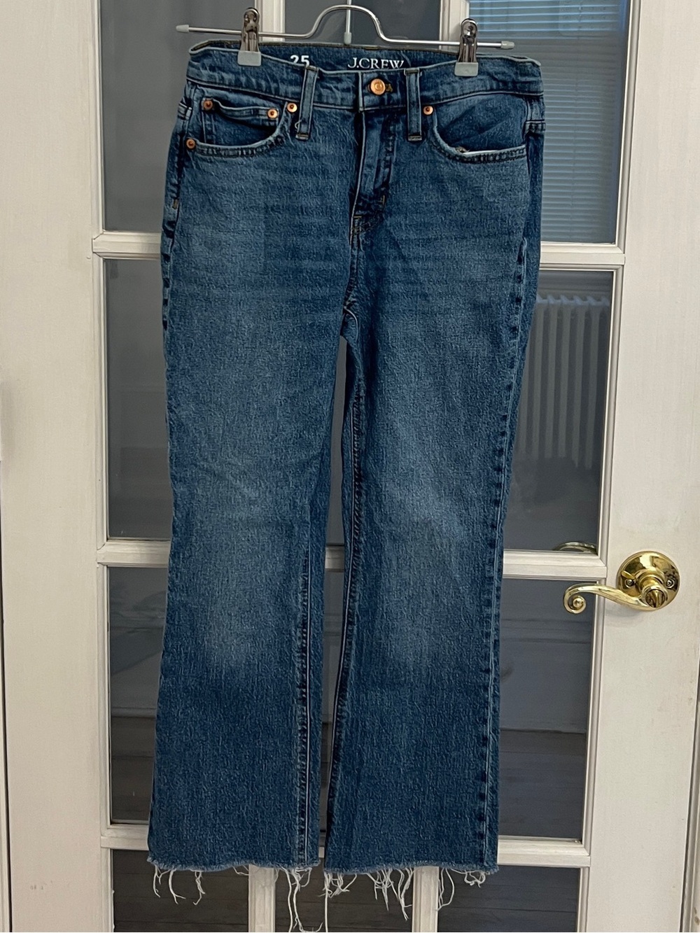 J. CREW Women's 9" Demi-Boot Crop Jeans in Cedar Wash Size 25